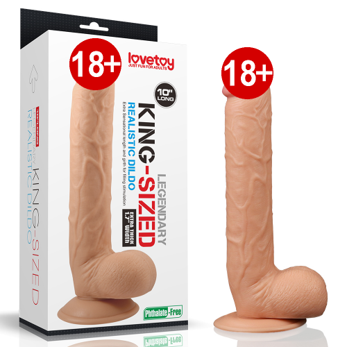 Lovetoy King Sized 26 cm Özel Kalın Damarlı Realistik Penis