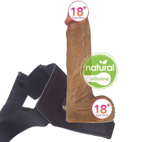 Lovetoy Nature Cock 8.5'' Melez Belden Strapon Kemerli Realistik Penis 21 cm