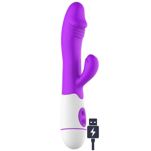 Erox Vibe Purple 30 Mod Klitoris Stimülasyon Rabbit Vibratör