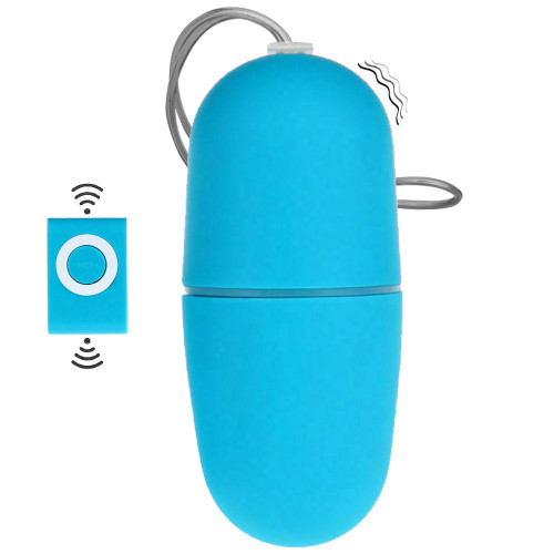 Sexual World Remote Control Egg Vibe Giyilebilir Mini Vibratör-Mavi