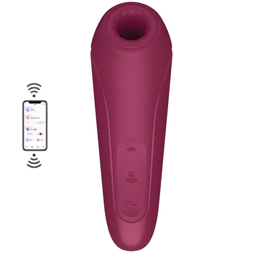 Satisfyer Curvy 1+ Pressure Wave Telefon Kontrollü Emiş Vibratör-Bordeaux