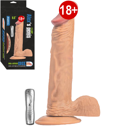 Alex's Realistik Titreşimli Penis 24 cm