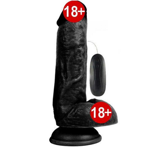 Dildo Series Kassadin 17 cm 10 Modlu Zenci Titreşimli Penis