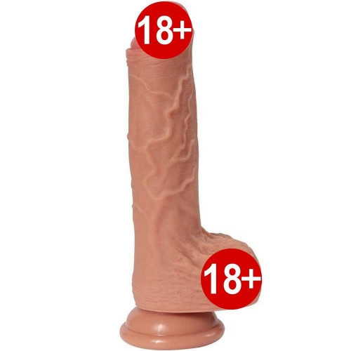 Dildo Series Mscle 20 cm Çift Katmanlı Yumuşak Realistik Penis