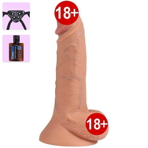 New Tyler 19 cm Aktif Deri Penetrasyon Kemerli Realistik Penis