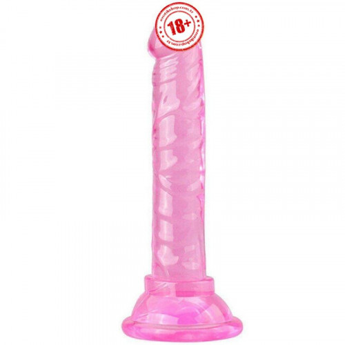 Sexual World Jelly Silicone 14.5 cm Anal ve Vajinal Realistik Penis-Pink