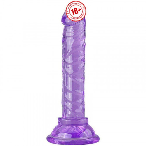 Sexual World Jelly Silicone 14.5 cm Anal ve Vajinal Realistik Penis-Purple