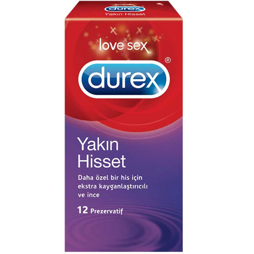 Durex Yakın Hisset 12'li Paket Prezervatif Kondom