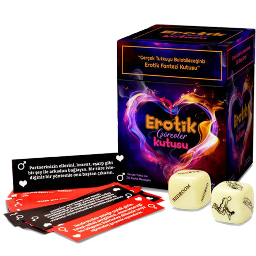 Erox Erotica Play Fantasy Erotik Oyun Kartları İçeren Sex Eğlence Kutusu