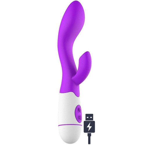 Erox Vibe Curve Purple 30 Mod Klitoris Stimülasyon Rabbit Vibratör