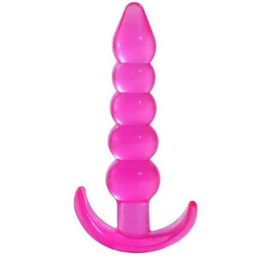 Sexual Anal Play Silicone Butt Beads Anal Training Silikon Anal Plug-Pink