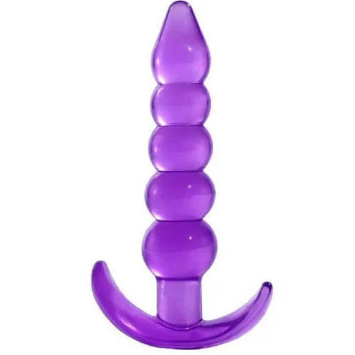 Sexual Anal Play Silicone Butt Beads Anal Training Silikon Anal Plug-Purple
