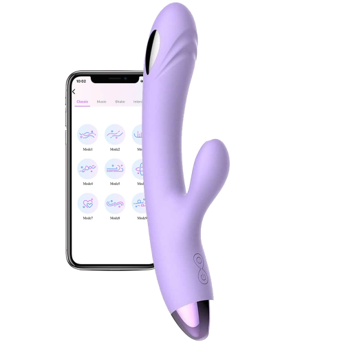 Meybix Telefon Kontrollü Medikal Silikon Tavşan Vibratör