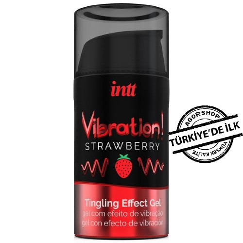 Intt Strawberry Flavour Warming Effect Liquid Vibrator 15ml