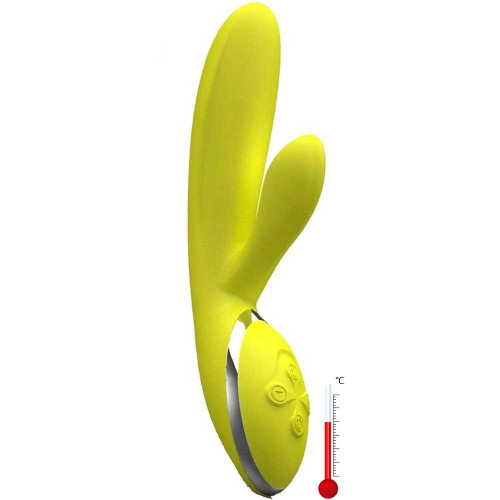Janua Banner G-Spot Ultra Güçlü Klitoris Özel Bölge Isıtmalı Vibratör Sarı