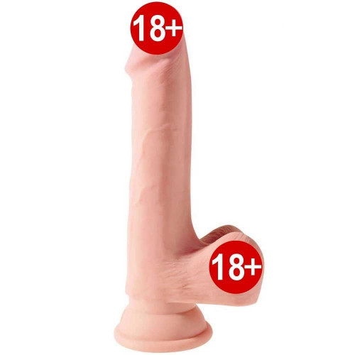 Pipedream King Cock Plus Serisi 19 cm 3D Gerçekçi Penis