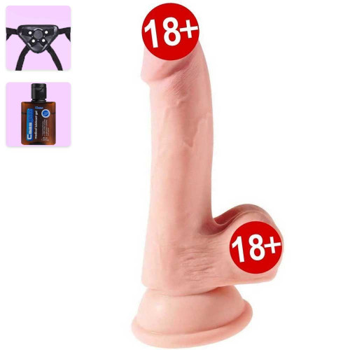 King Cock Plus Serisi 17 cm 3D Belden Bağlamalı Penis
