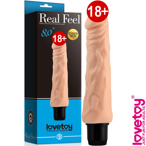 Lovetoy Real Feel Cyber Skin Yumuşak Doku Damarlı Titreşimli Penis 20 cm
