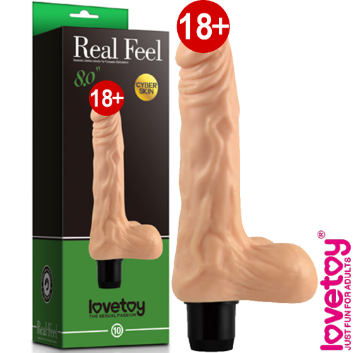 Lovetoy Real Feel Cyber Skin Yumuşak Doku Titreşimli Penis 20 cm