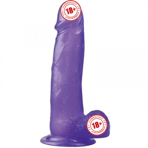 Lovetoy Jelly Studs Purple Large 20 cm Jel Dildo LV3100