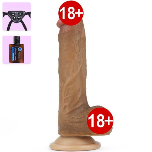 Nature Cock Çift Katmanlı Strapon Kemerli Realistik Penis 21.5 cm