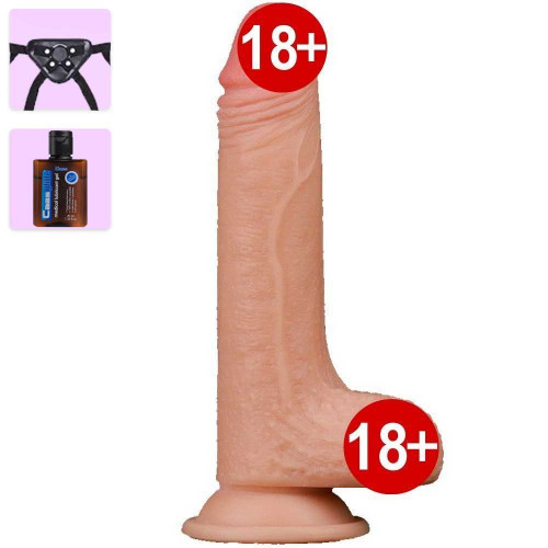 Sliding Skin Gerçek Deri Özellikli Dildo 18 cm Kemerli Belden Bağlamalı Penis