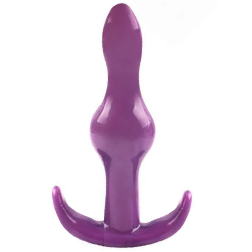 Sexual World Two Ribbed Silikon Anal Alıştırıcı Plug-Purple