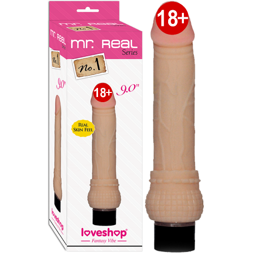 Loveshop Mr. Real No: 1 Ultra Yumuşak Titreşimli Realistik Vibratör 23 cm