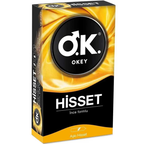 Okey Hisset 10'lu Paket Prezervatif Kondom