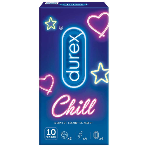 Durex Chill 10'lu Paket Prezervatif Kondom