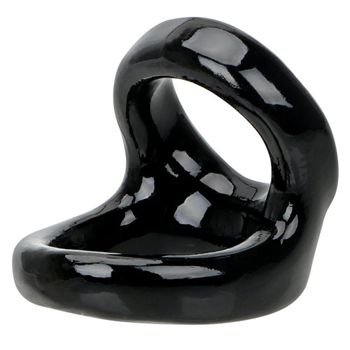 Erox Cock Ring Black Latex Testis Destekli Penis Halkası