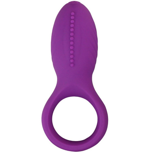 Erox Nuo Dual Cock Ring Purple Klitoral Titreşimli Penis Halkası