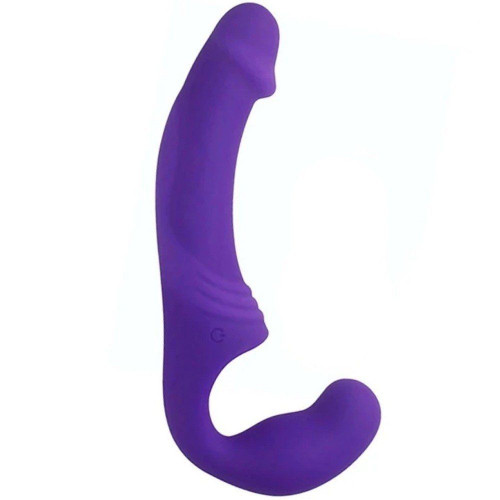 Erox Aphrodisia Strapless Strap-On Şarjlı Vibratör Purple