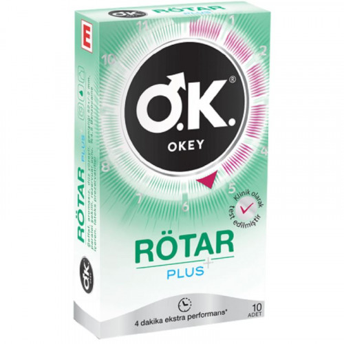 Okey Rötar Plus Geciktirme Etkili 10'lu Paket Prezervatif