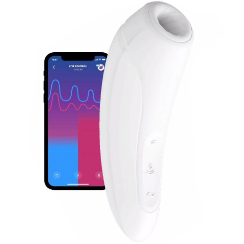 Satisfyer Curvy 1+ White Telefon Kontrollü Emiş Vibratör
