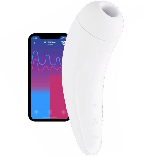 Satisfyer Curvy 2+ White Telefon Kontrollü Emiş Vibratör