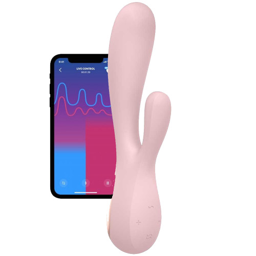 Satisfyer Mono Flex Mauve G Stimülasyon Telefon Kontrol Rabbit Vibratör