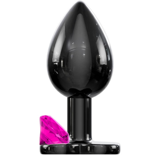 Sexual World Hot Cool Booty Jewellery Black Metal Anal Plug Small-Pink