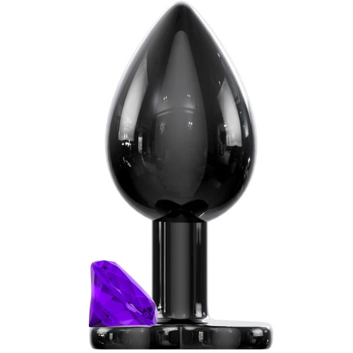 Sexual World Hot Cool Booty Jewellery Black Metal Anal Plug Medium-Purple