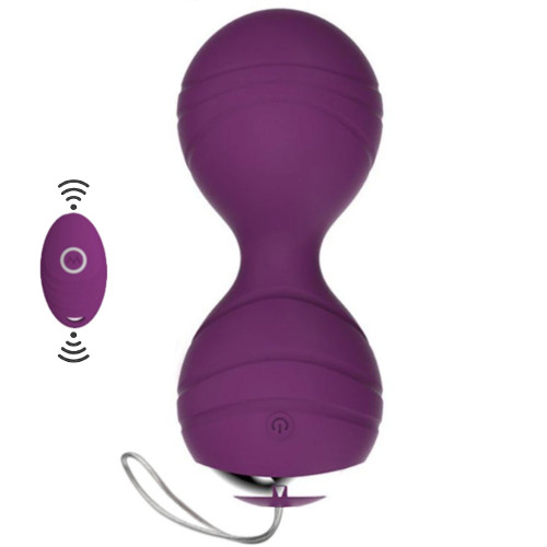 Sexual World Minue Exuis Kegel Balls Uzaktan Kumanda Kegel Vibratör-Purple