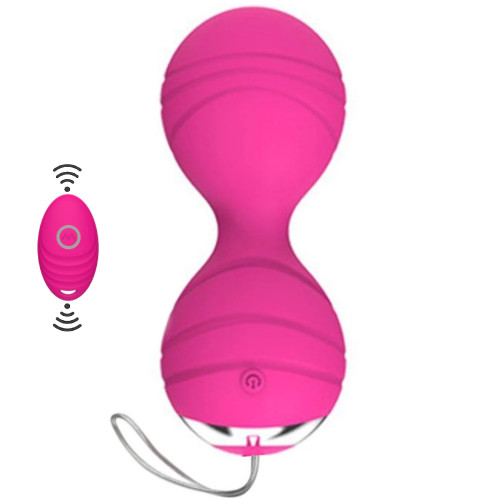 Sexual World Minue Exuis Kegel Balls Uzaktan Kumanda Kegel Vibratör-Pink