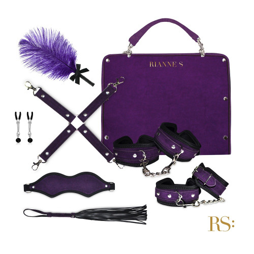 Rianne S Kinky Me Softly Purple Kelepçe Fetiş Set
